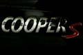 Verspricht viel Spaß: Mini Cooper S Schriftzug am Heck des Werkstattersatzfahrzeugs. 