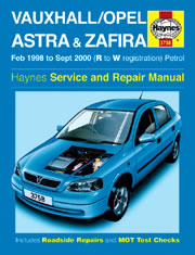 Titelseite: Vauxhall/Opel Astra & Zafira Petrol. 