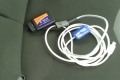 OBD 2 Gerät und Interface-Kabel für die Gasanlage. 