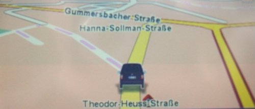 TomTom zeigt die Hanna-Sollman-Straße an. 