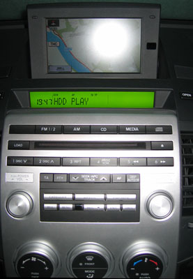 Die HDD-Musik-Box im Mazda5 GTA. 