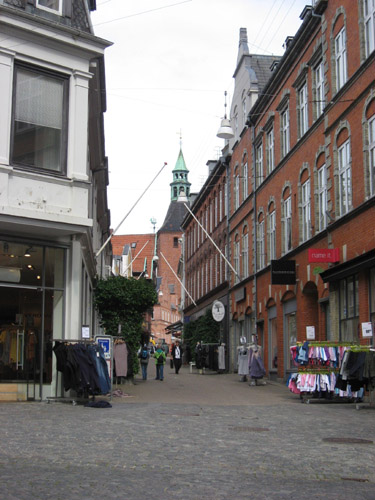 Altstadt Fußgängerzone Svendborg. 