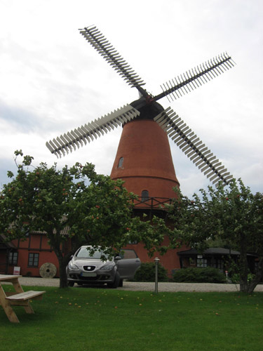 Windmühle in Dänemark. 