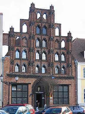 Ältestes Bürgerhaus in Wismar - der alte Schwede. 