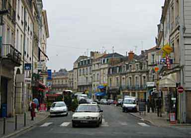 Verkehr in Poitiers. 