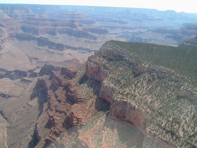 Der berühmte Grand Canyon vom Helikopter aus. 