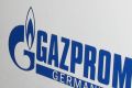 Erdgassäule GazProm Werbung. 